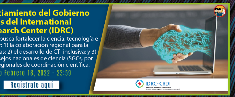 Oportunidad de financiamiento del Gobierno de Canadá a través del International Development Research Center (IDRC) -Registro-